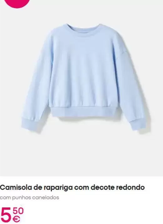 .Com - Camisola De Rapariga Com Decote Redondo
