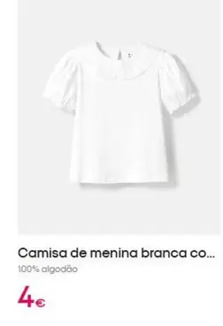 A+ - Camisa De Menina Branca Co