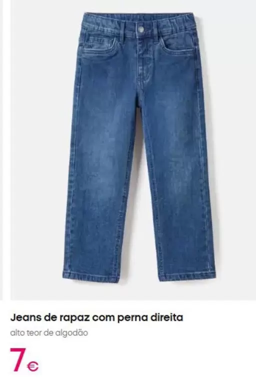 .Com - Jeans De Rapaz Com Perna Directa