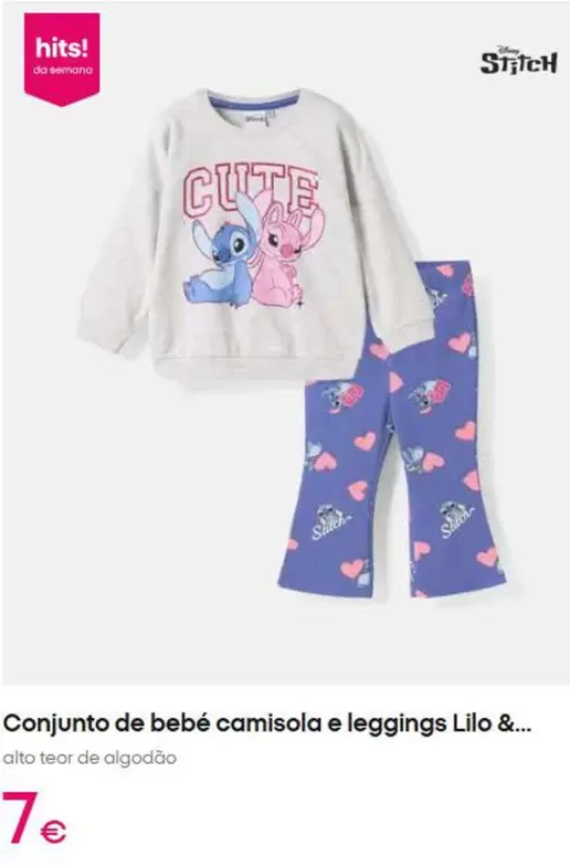 Conjunto De Bebé Camisola E Leggings Lilo &