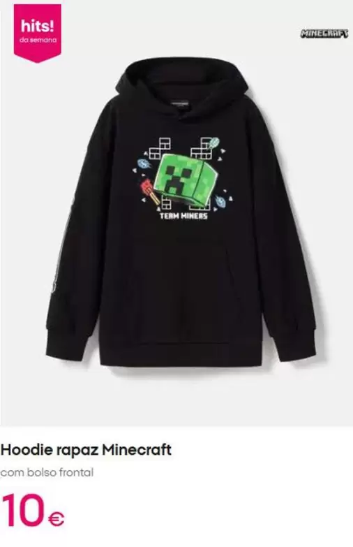 Minecraft - Hoodie Rapaz