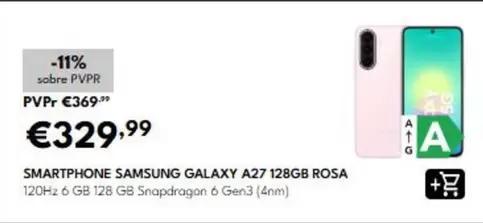 Samsung - Smartphone Galaxy A27 128gb Rosa