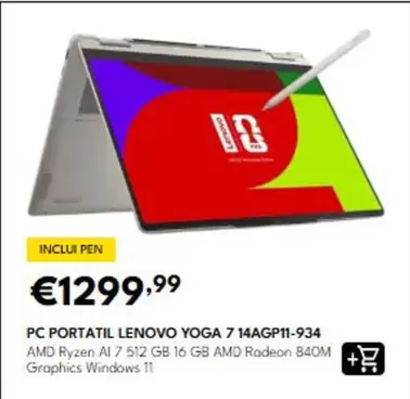 Lenovo - Pc Portatil Yoga 7 14ag11-934