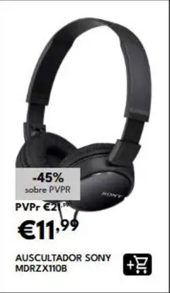 Sony - Auscultador MDRZX110B