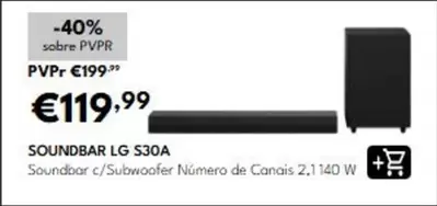 LG - Soundbar S30A