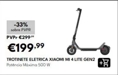 Xiaomi - Trotinete Eletrica Mi 4 Lite Gen2