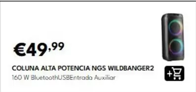 NGS - Coluna Alta Potencia Ngs Wild Banger2