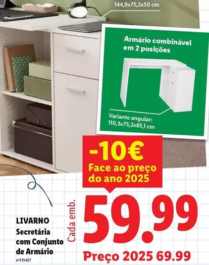 .Com - Secretaria Com Conjunto De Armario