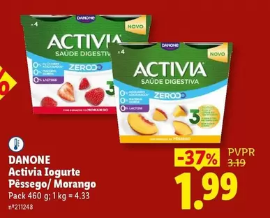 Danone - Activia Iogurte Pêssego/ Morango