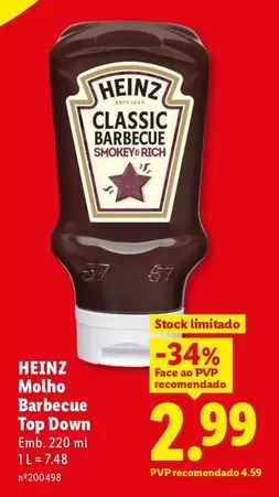 Heinz - Molho Barbecue Top Down