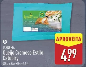 Queijo Cremoso Estilo Catupiry