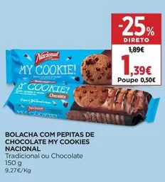 Nacional - Bolacha Com Pepitas De Chocolate My Cookies