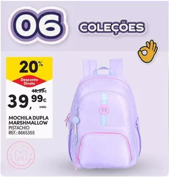 Mochila Dupla Marshallow Pistacho