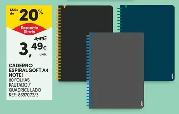 Note - Caderno Espiral Soft A4