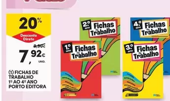 Porto Editora - Fichas De Trabajo 1 A O 4 Ano
