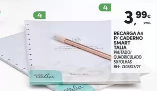 Recarga A4 P/caderno Smart