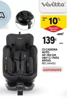 A+ - Cadeira Auto 40-150 Cm 360° C/Pata Apolo