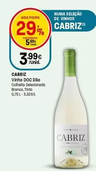 Cabriz - Vinho DOC Dão Colheita Selecionada Branco