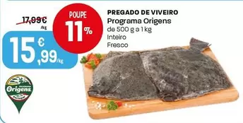 Programa Origens - Pregado De Viveiro