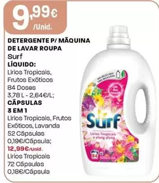 Surf - Detergente P/Maquina De Lavar Roupa