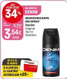 Denim - Desodorizante Em Spray