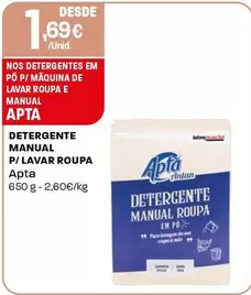 Apta - Detergente Manual P/Lavar Roupa