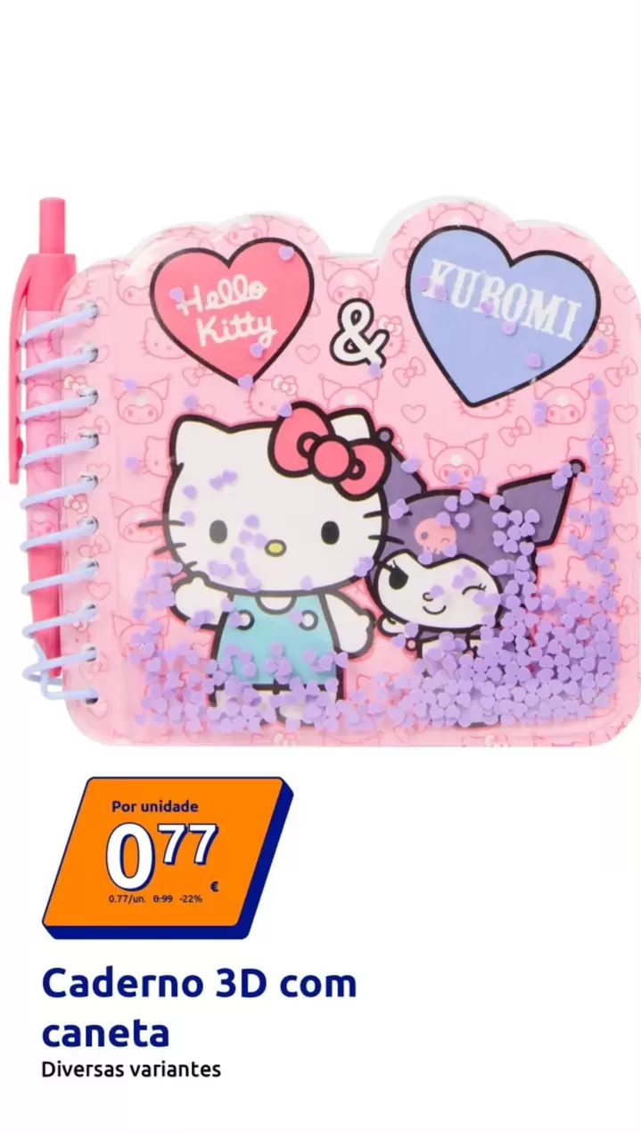 Caderno 3D Com Caneta