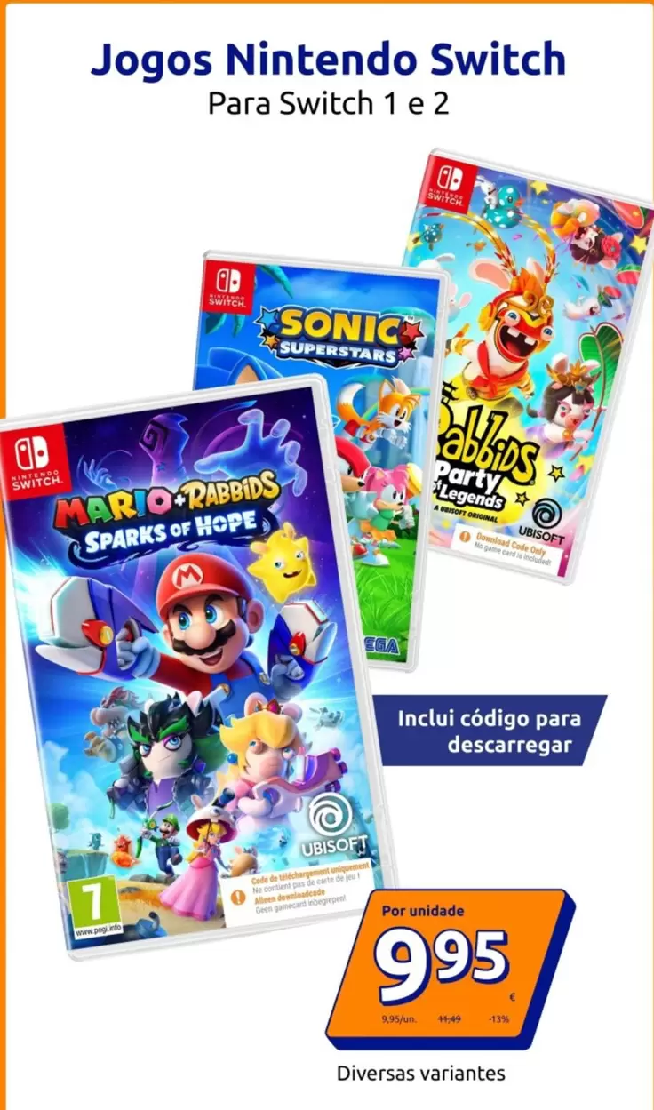 Nintendo - Jogos Switch Para Seitch 1 E 2