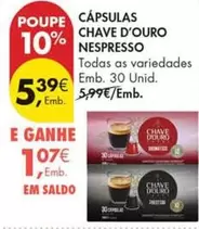 Nespresso - Cápsulas Chave D'Ouro