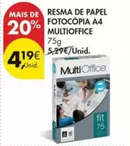 Resma De Papel Fotocopia A4 Multioffice