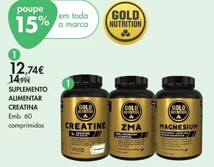 Gold Nutrition - Suplemento Alimentar Creatina