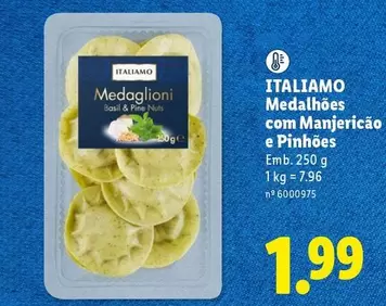 Italiamo - Medalhées Com Manjericão E Pinhées