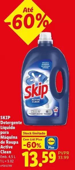Skip - Detergente Liquido Maquina De Roupa