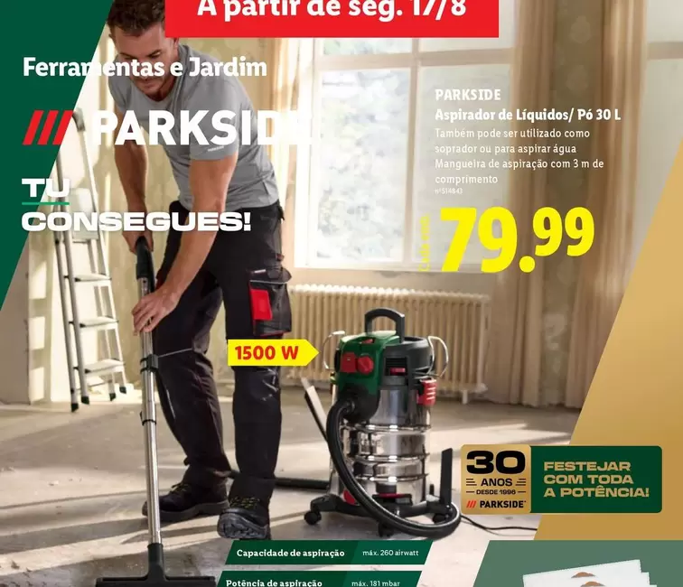 parkside - Aspirador De Liquido