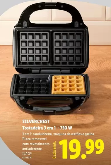 silvercrest - Tostadera 3 En 1