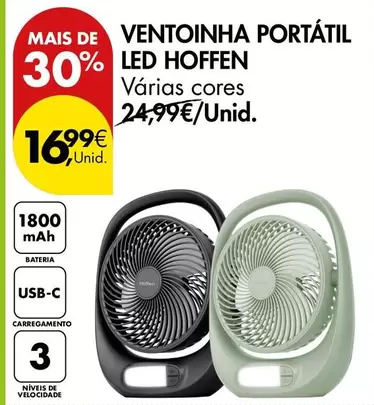 Hoffen - VENTOINHA PORTÁTIL LED HOffen