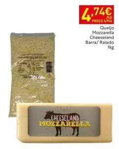 Queijo Mozzarella Cheeseland Barra