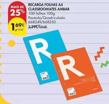 Ambar - Recarga Folhas A4 Classroomates