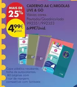 .Com - Caderno A4 C/Argolas