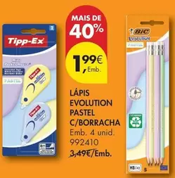 BIC - Lápis Evolution Pastel C/borracha