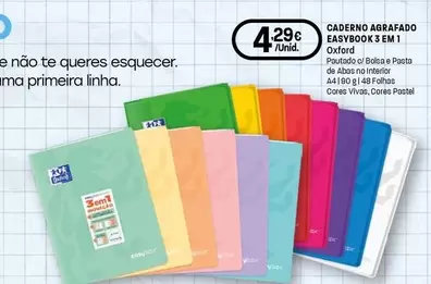 Oxford - Caderno Agrafado Easybook 3 Em 1