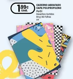Porsi - Caderno Agrafado Capa Polipropileno
