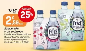 Frize Botanicos - Água Com Gás