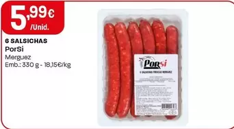 Porsi - 6 Salsichas