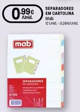 Mab - Separadores Em Cartolina