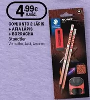 Staedtler - Conjunto Lápis + Afia Lápis + Borracha