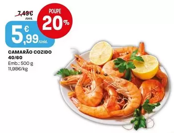 Camarão Cozido 40/60