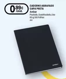 Ambar - Caderno Agrafado Capa Preta