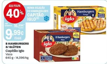 Iglo - Hambúrguers S/ Gluten
