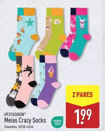 up2fashion - Meias Crazy Socks